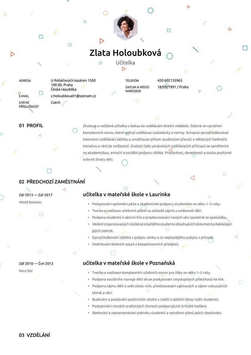 Vancouver resume template