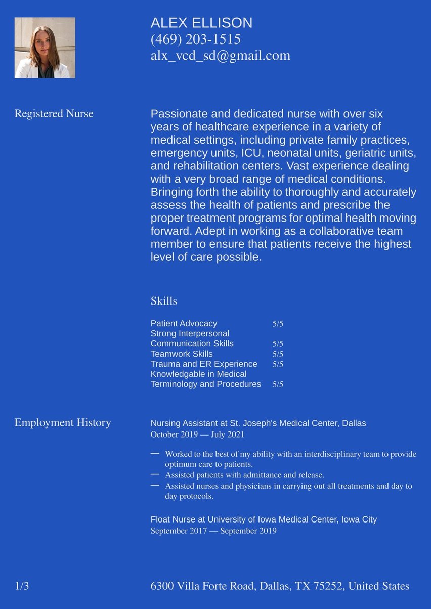 Geneva resume template