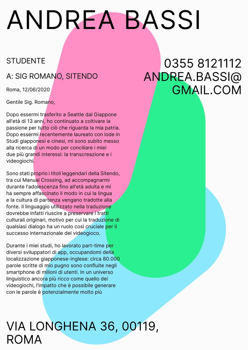 Città del Capo cover_letter template