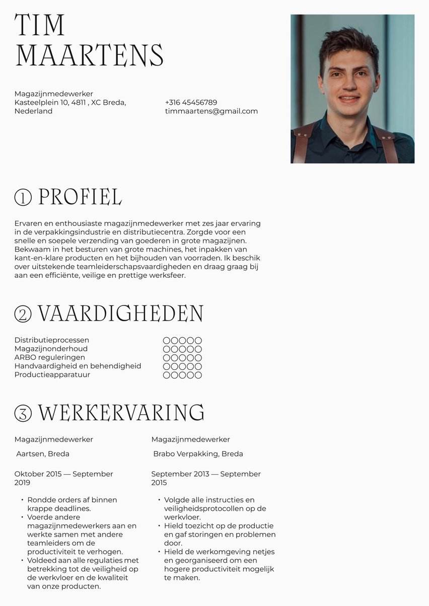 Rome resume template