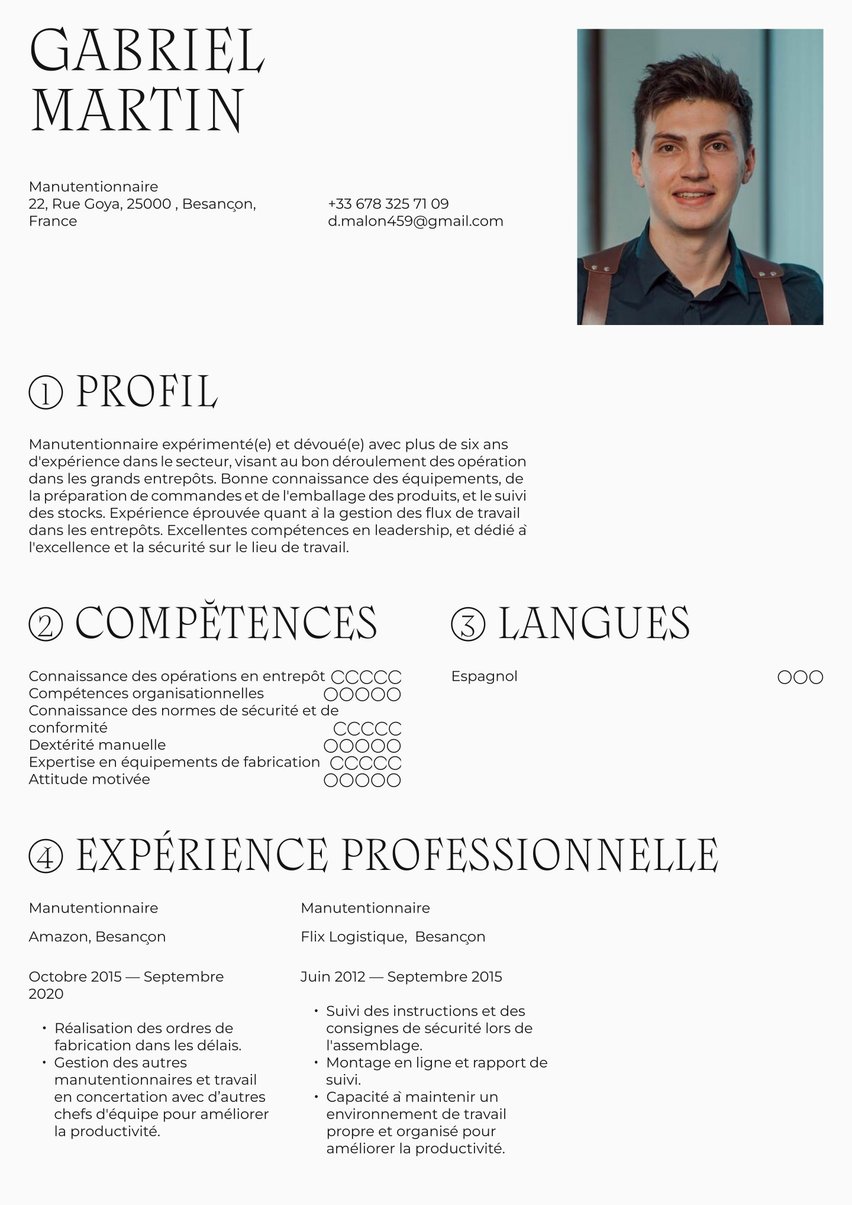 Rome resume template