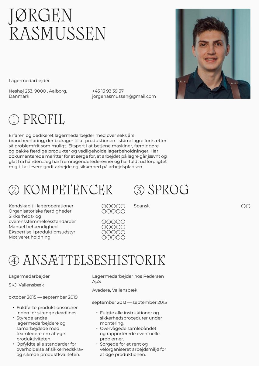 Rom resume template