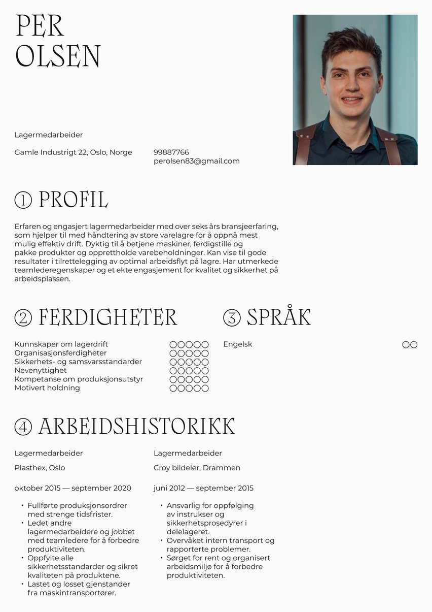 Roma resume template
