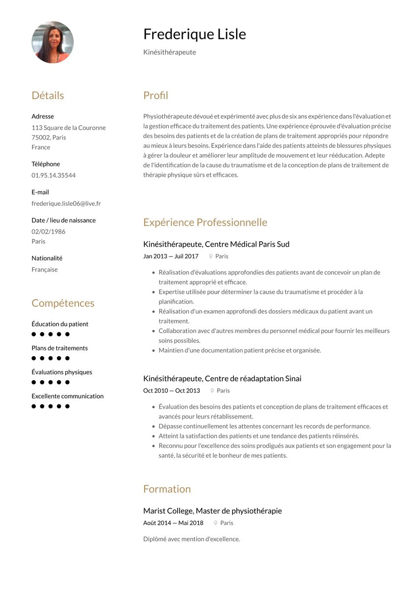 Milan resume template