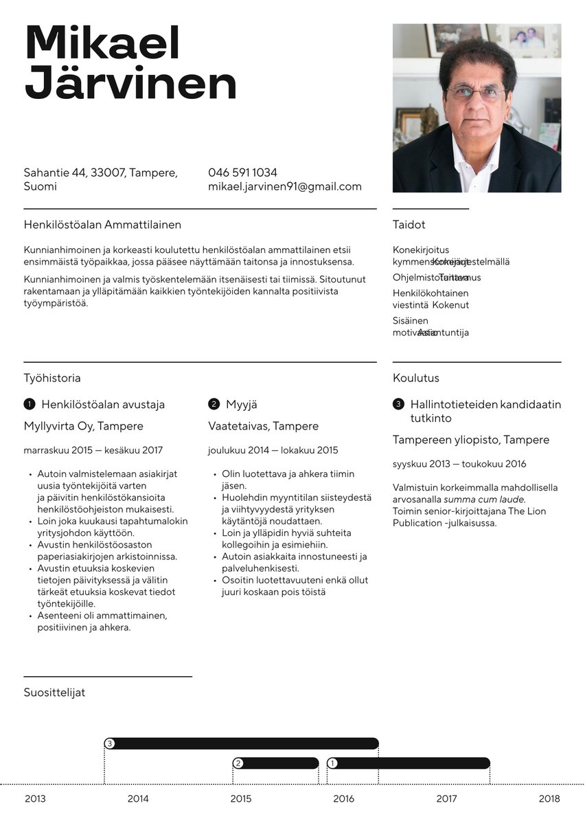 Boston resume template