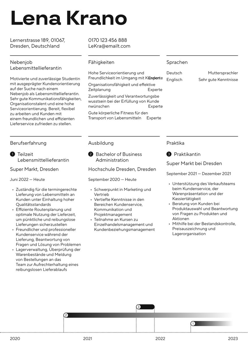 Boston resume template