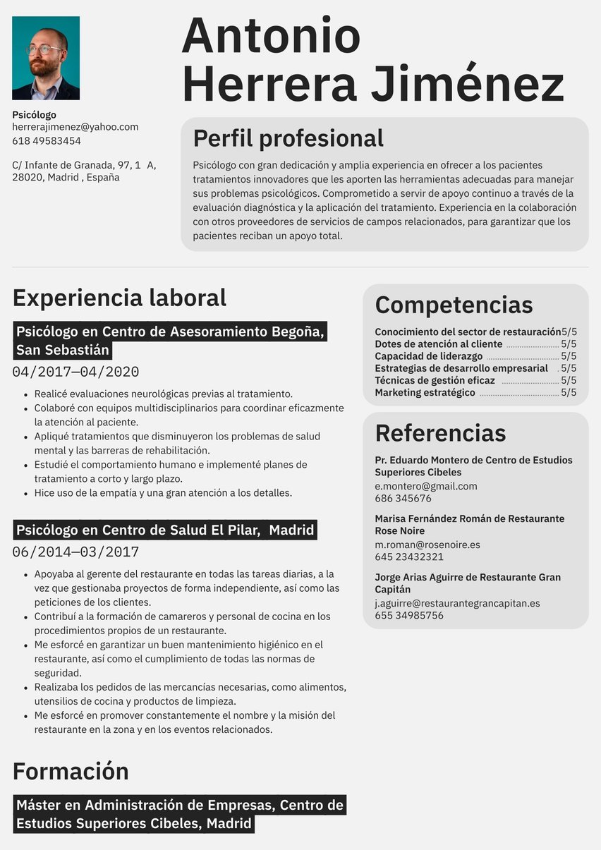 Toronto resume template