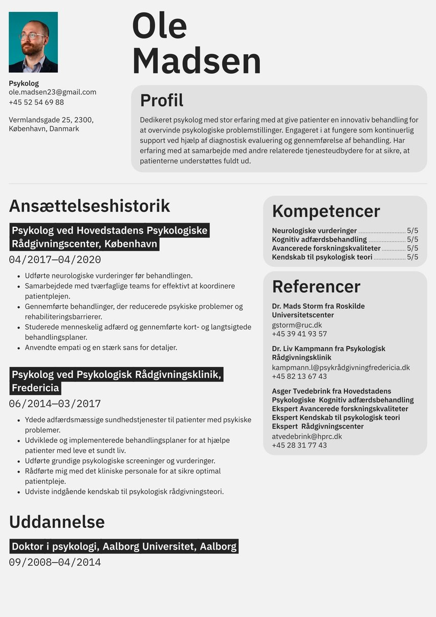 Toronto resume template
