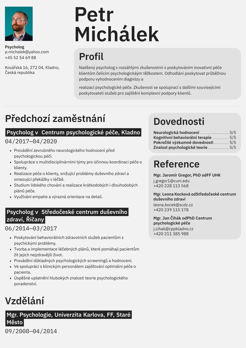 Toronto resume template