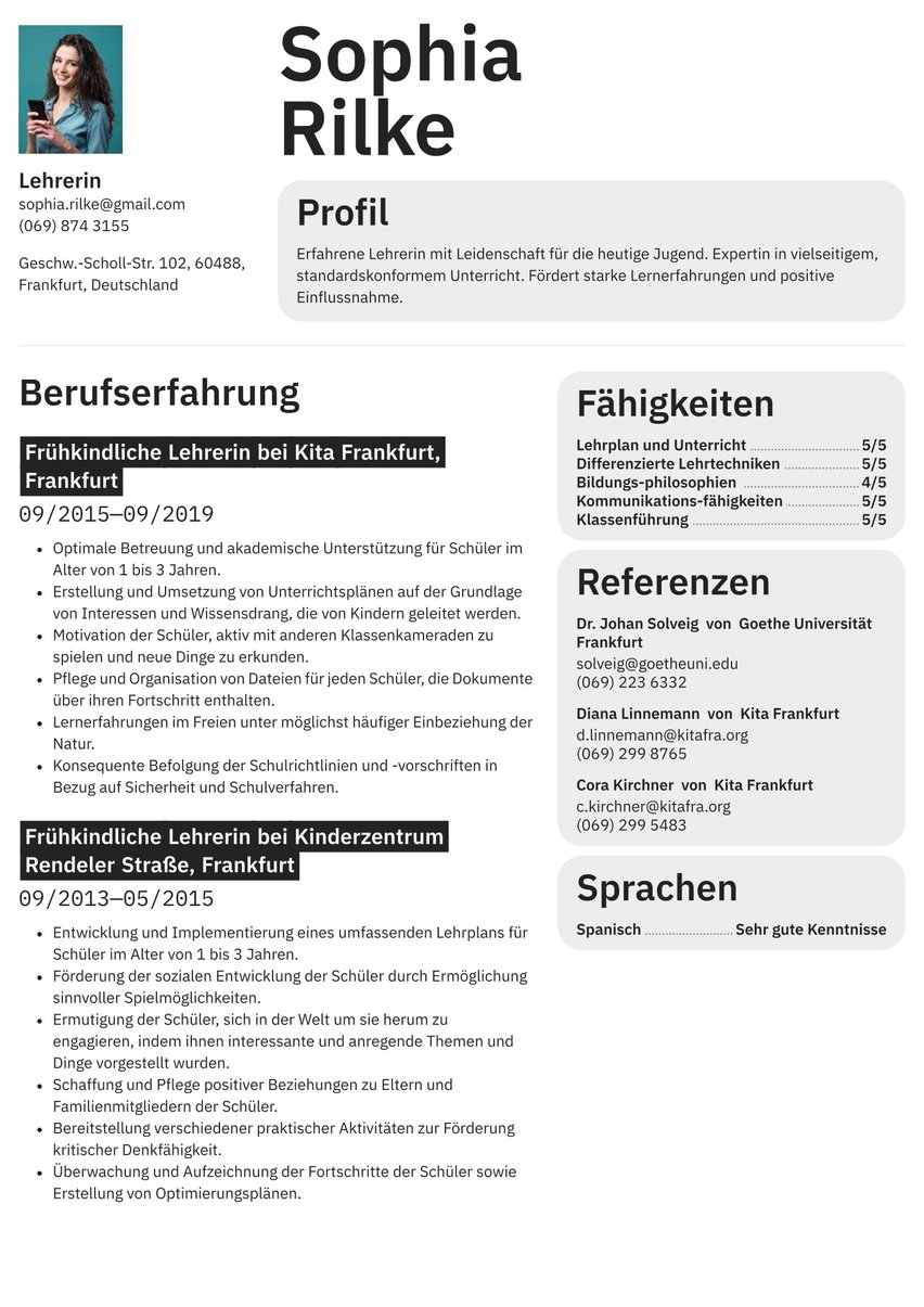 Toronto resume template