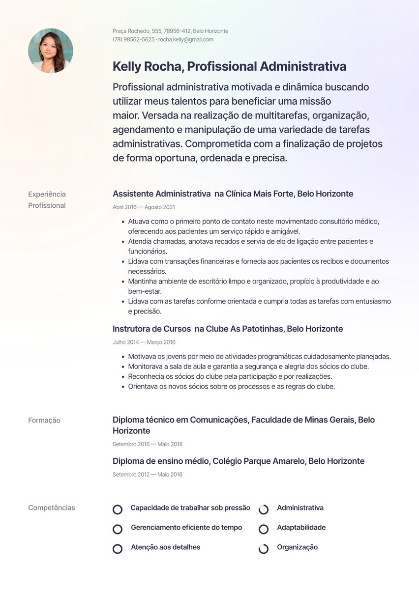 Moscou resume template