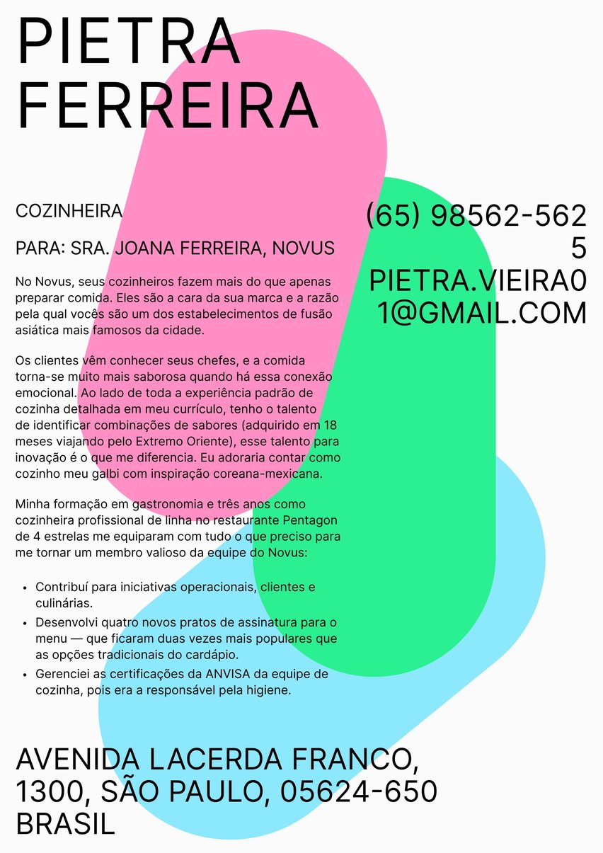 Cidade do Cabo cover_letter template