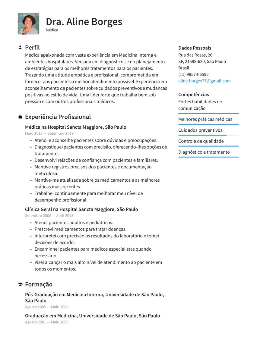 Estocolmo resume template