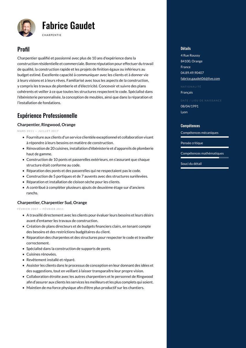 Sydney resume template