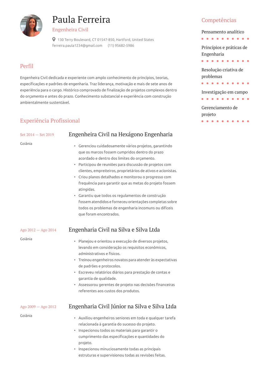 Barcelona resume template