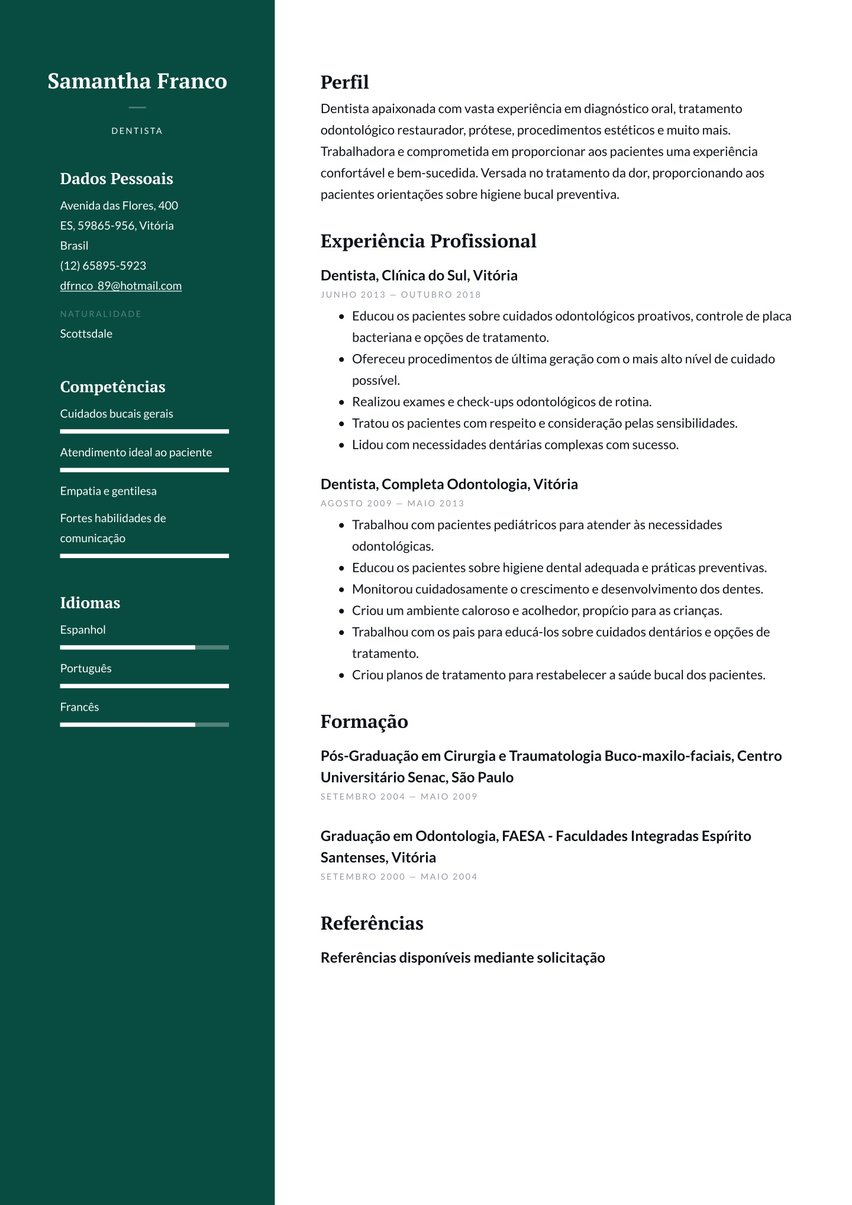 Dublin resume template