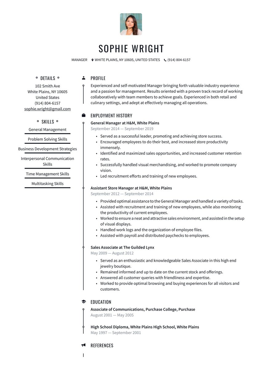New York resume template