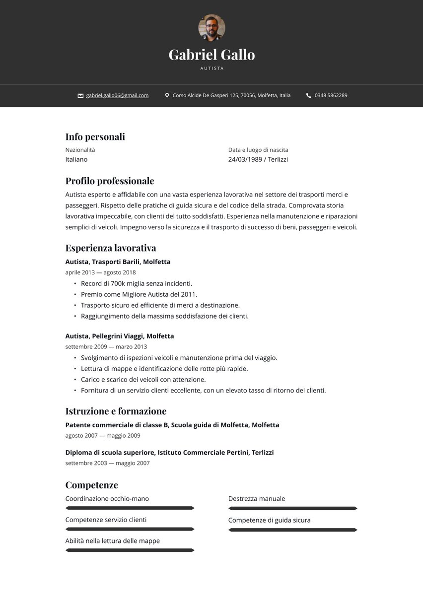 Oslo resume template