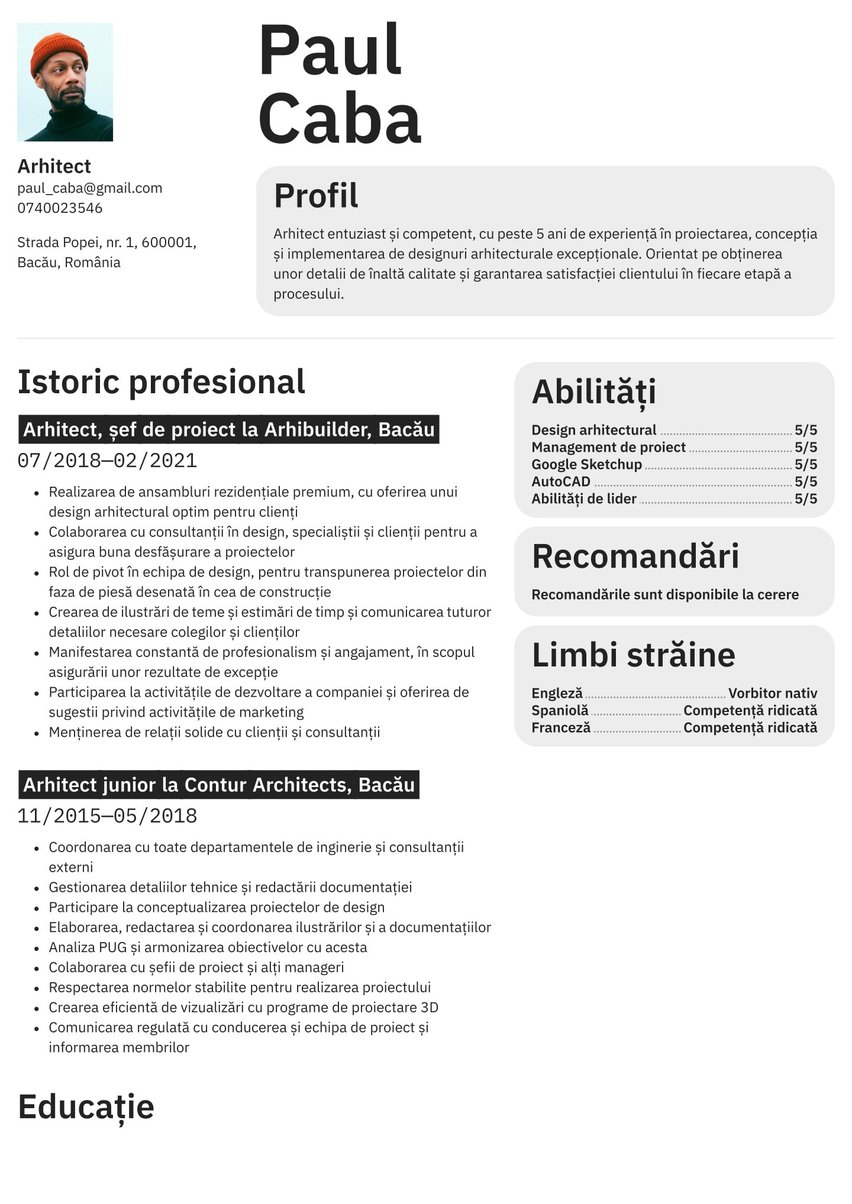 Toronto resume template