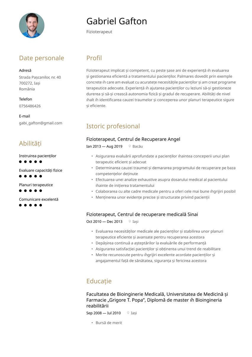 Milano resume template