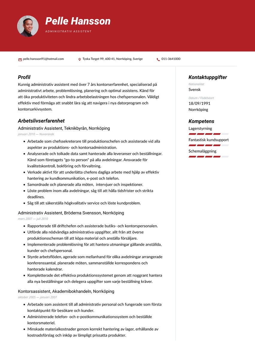 Tokyo resume template