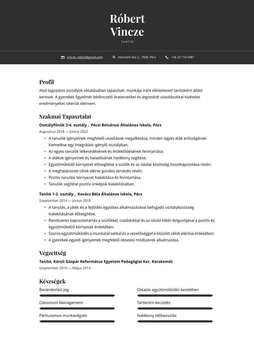 Oslo resume template