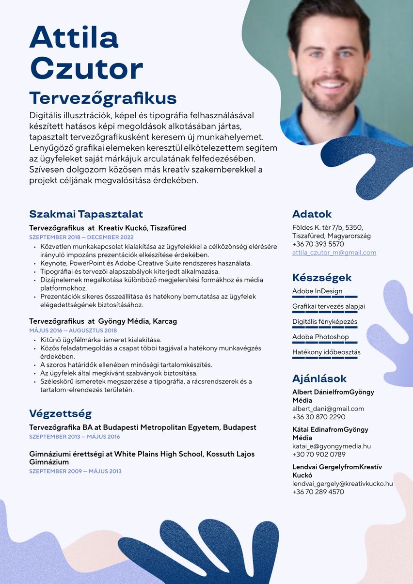 Lisszabon resume template