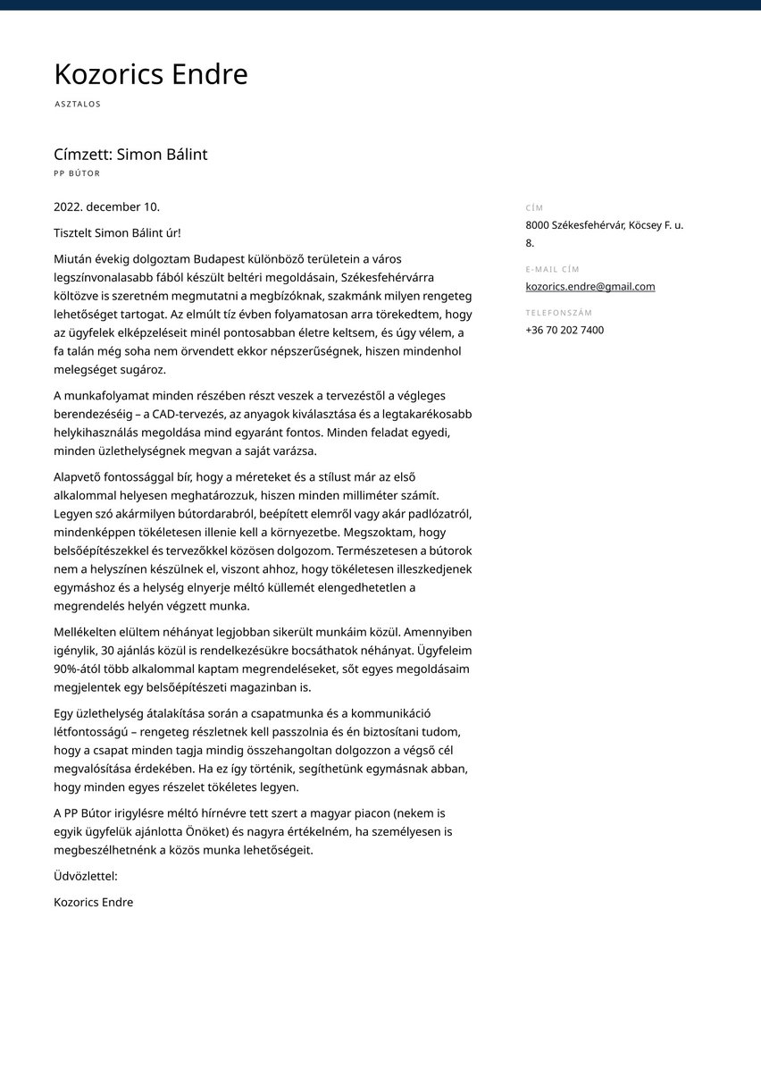 Sydney cover_letter template