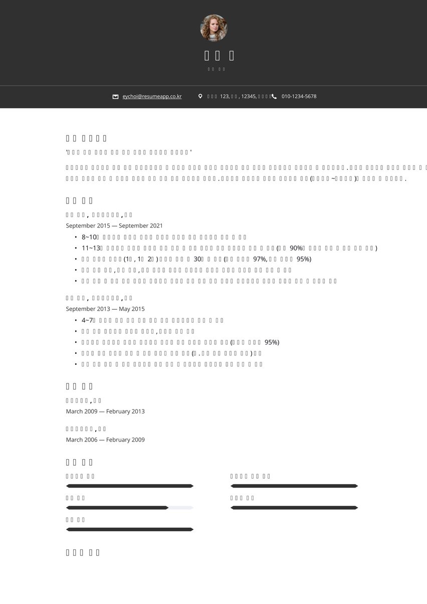 Oslo resume template