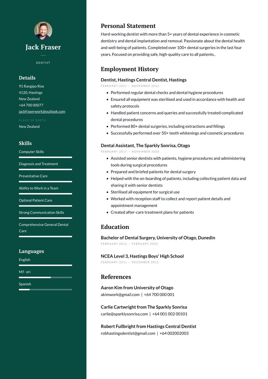 Dublin resume template