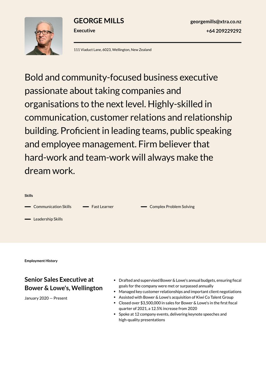 Copenhagen resume template