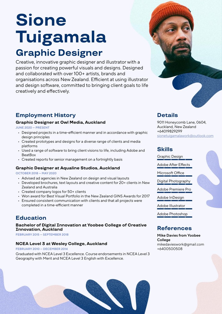 Lisbon resume template