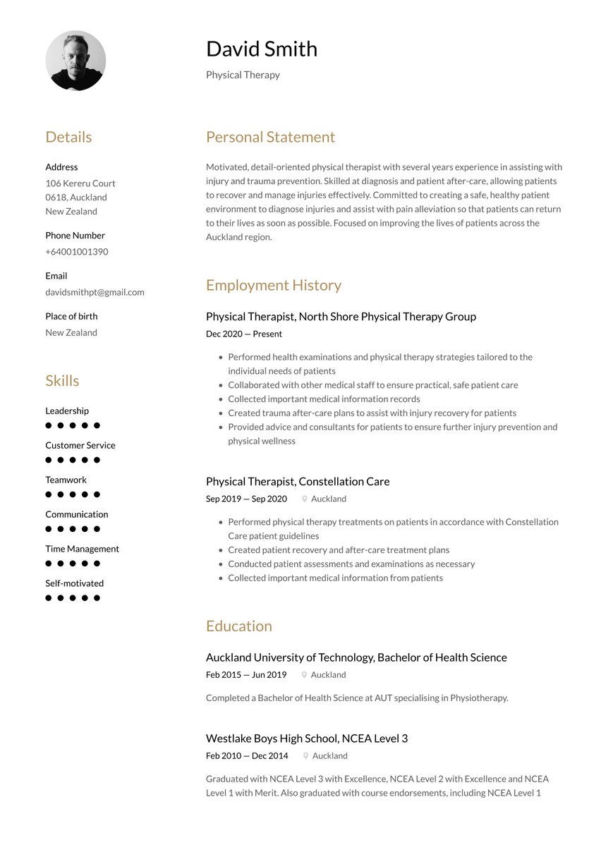 Milan resume template