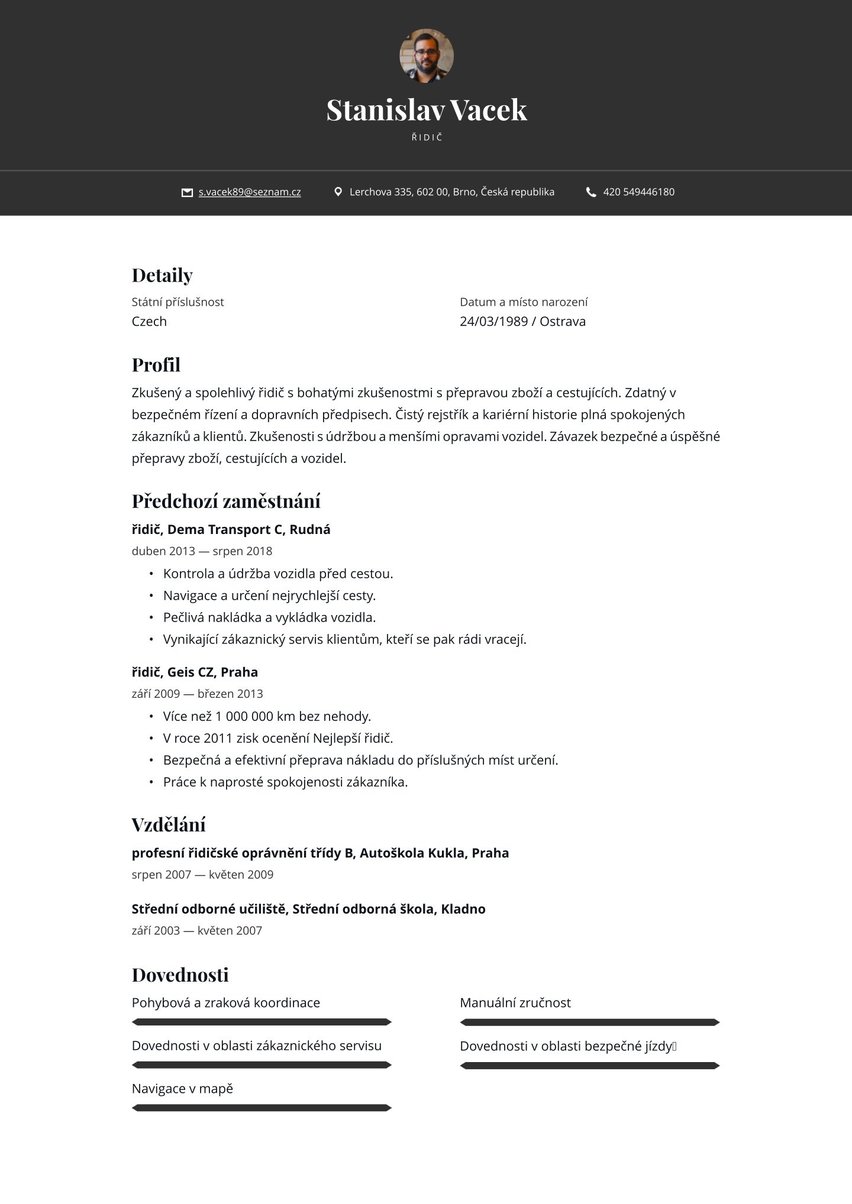 Oslo resume template