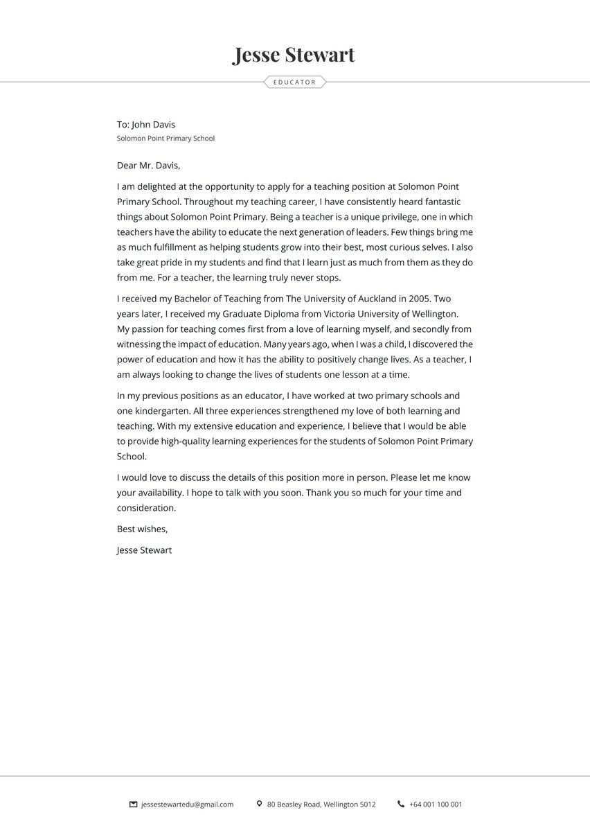 Oslo cover_letter template