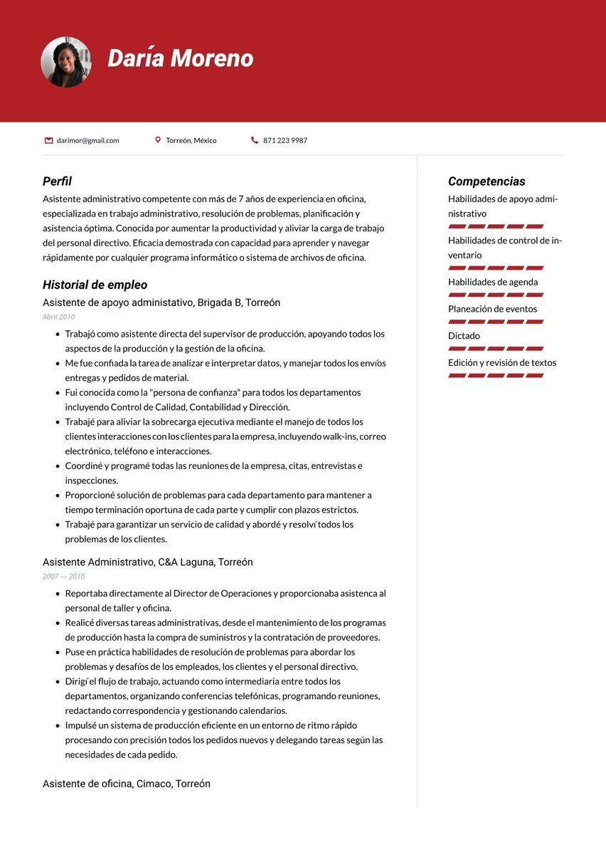 Tokio resume template