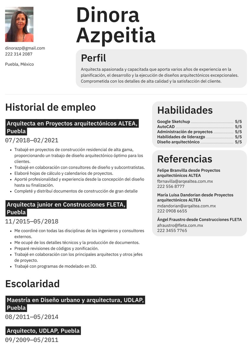 Toronto resume template