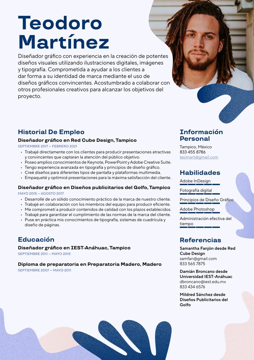 Lisboa resume template