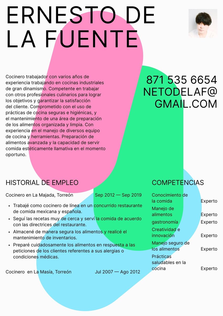 Ciudad del Cabo resume template