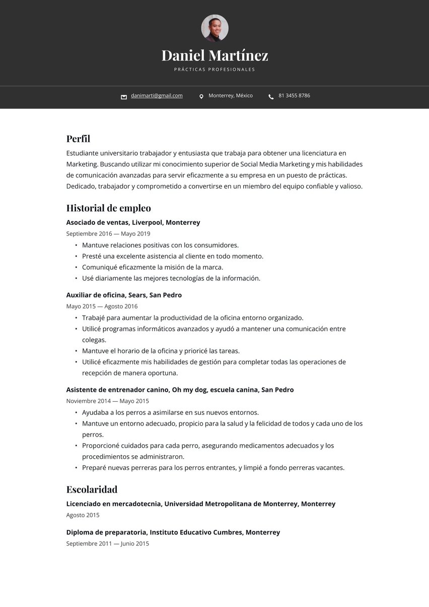 Oslo resume template