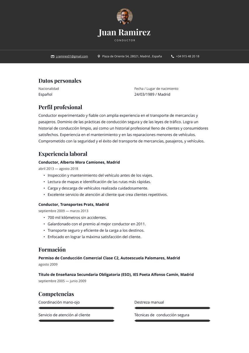 Oslo resume template