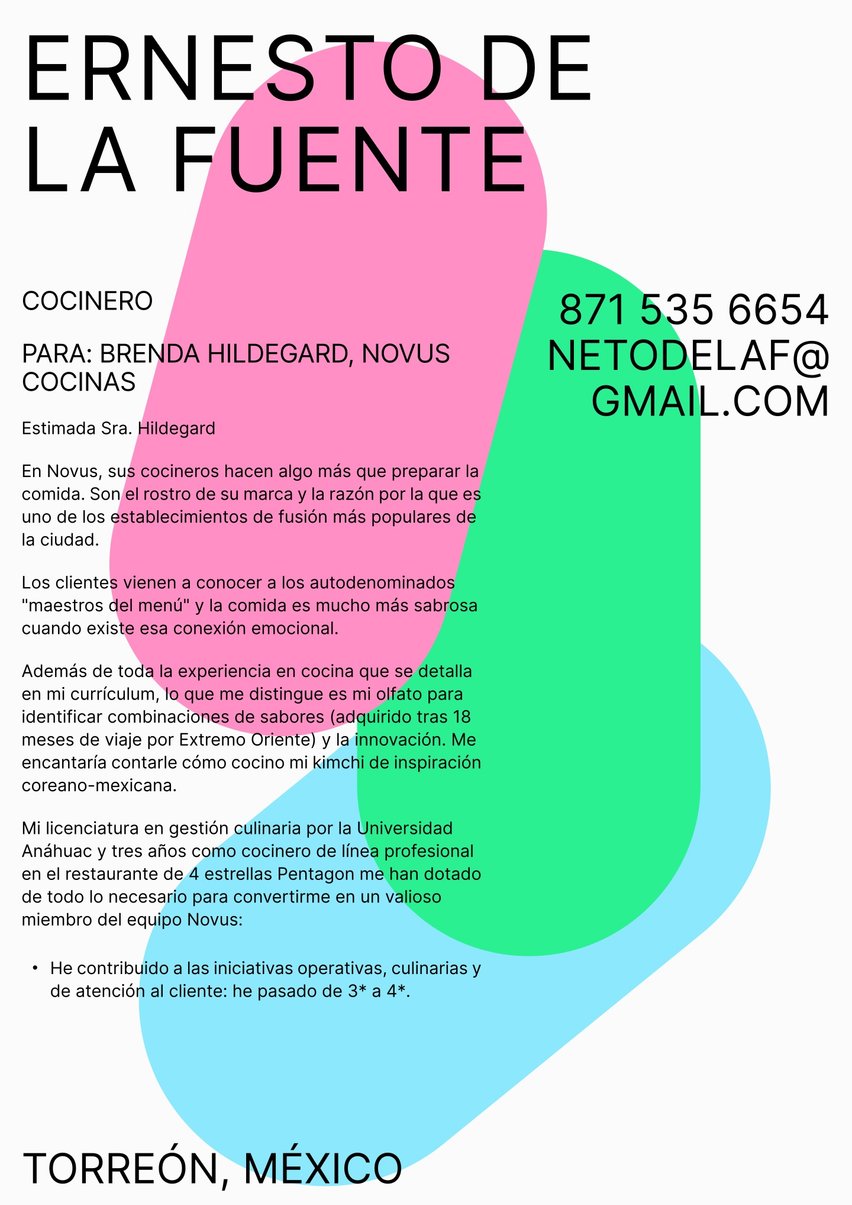 Ciudad del Cabo cover_letter template