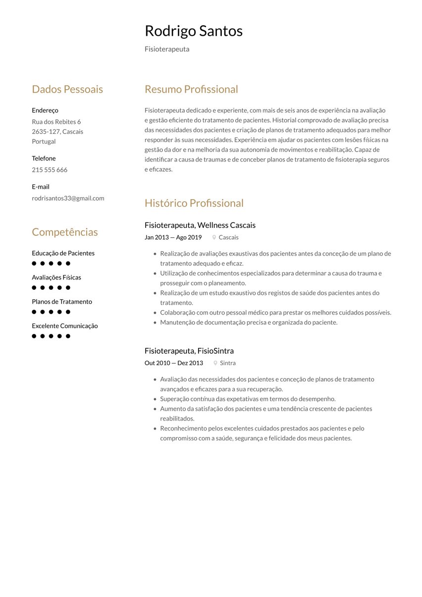 Milan resume template