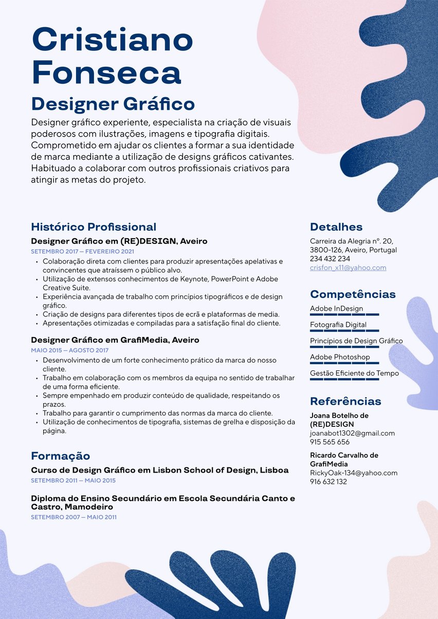 Lisboa resume template
