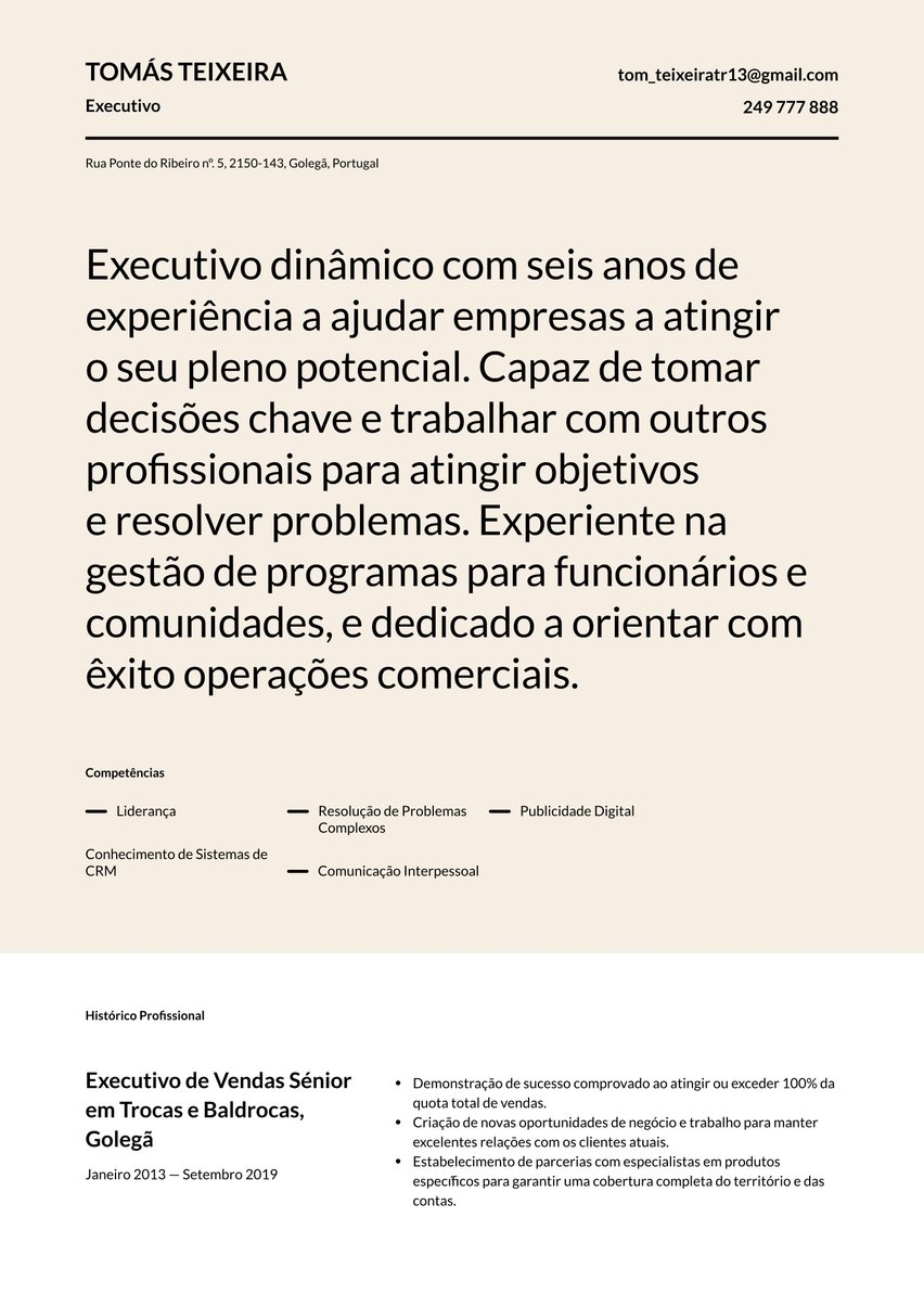 Copenhagen resume template