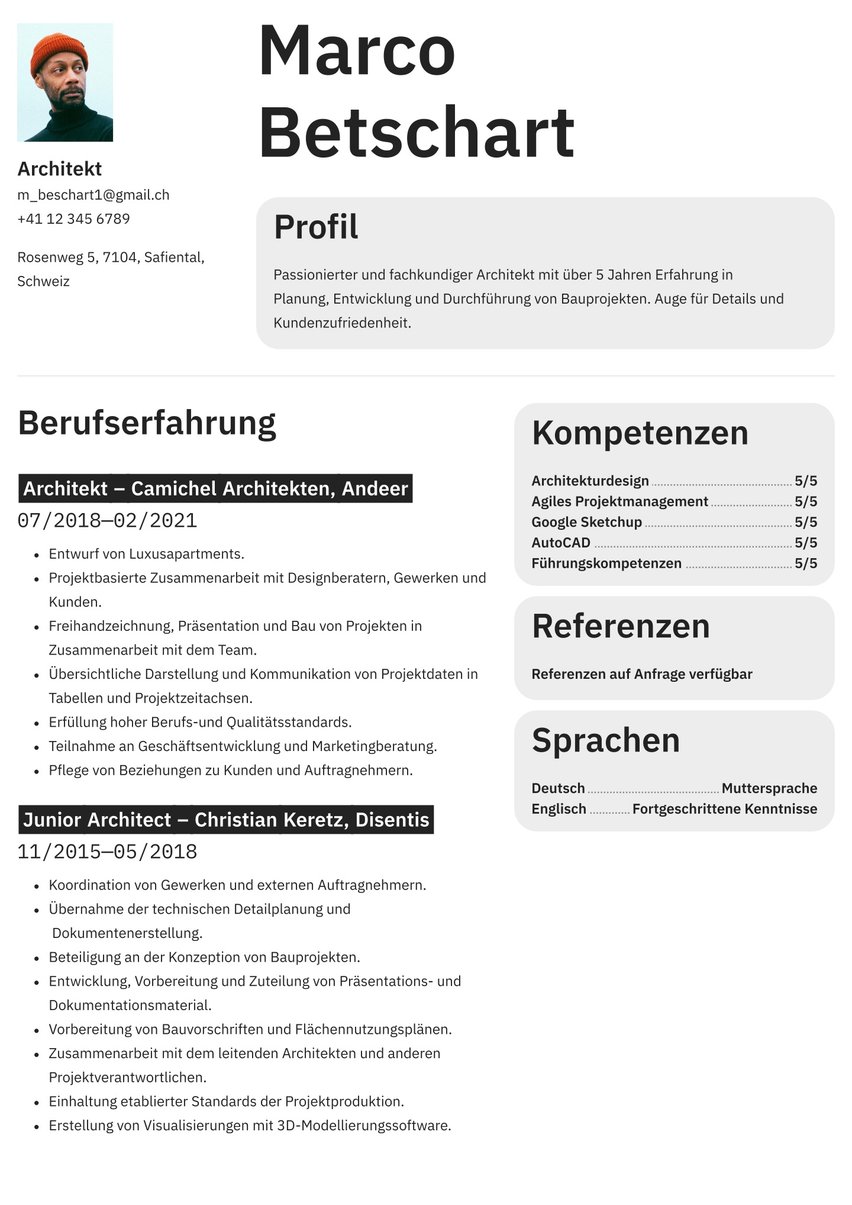 Toronto resume template