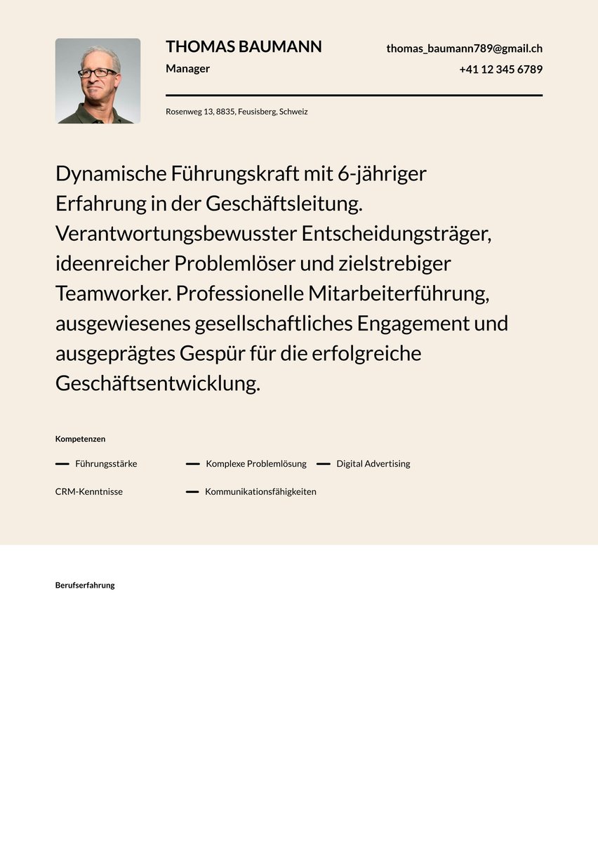 Kopenhagen resume template