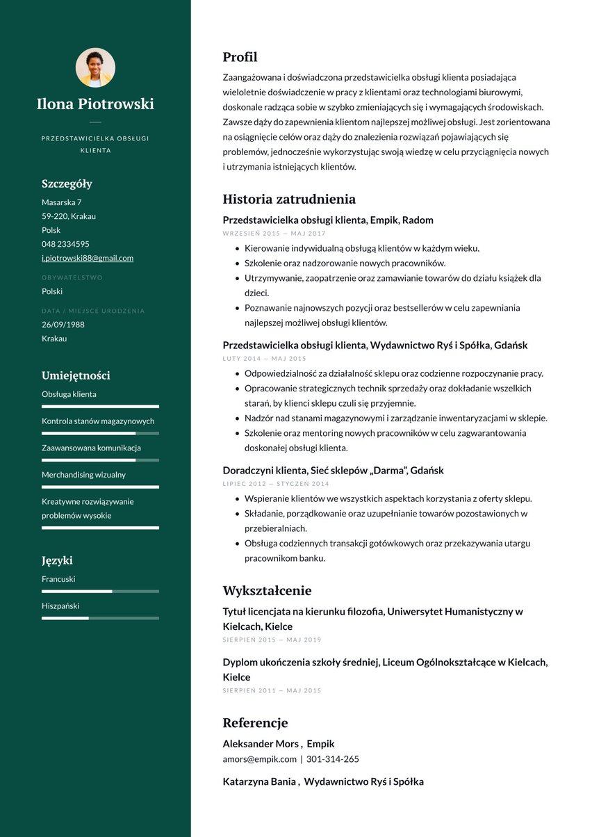 Dublin resume template