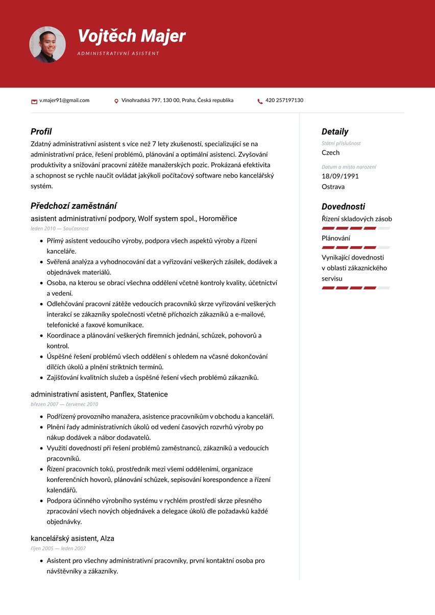 Tokio resume template