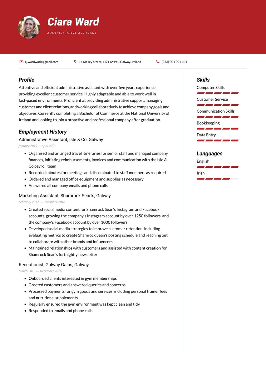 Tokyo resume template